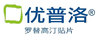 优普洛 罗替高汀贴片品牌标识，带注册商标符号